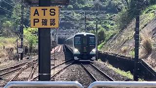 E257系2000番台+2500番台 特急踊り子 根府川駅通過