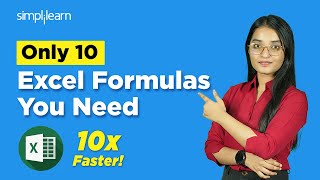 Top 10 Important Excel Formulas For Analysts In 2026 | Excel Formulas | Excel Tutorial |Simplilearn