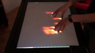 FireTouch: Multi Touch Table | Fire Effect - Demo Application No.2