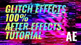 How to create a GLITCH EFFECT in After Effects Tutorial | No Plugins!