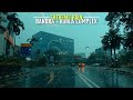 Driving in HEAVY RAIN / CYCLONE in BKC, Mumbai - 4K  | Evening Rush Hour