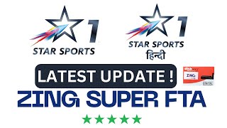 Zing Super FTA Dishtv|Star Sports1 Hindi|Star Sports1|Latest Update!Zing Super FTA Latest!