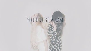 Just A Name | Megan \u0026 Liz | Lyric Video