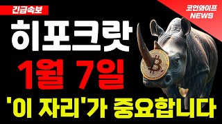 [히포크랏 코인전망] 이 자리에서 500% 상승할 겁니다.