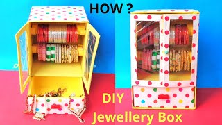 Bangle Box Making at Home with waste Cardboard box | Best out of waste | DIY jewellery box