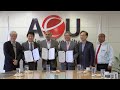 MoU Signing Ceremony between AeU and Soongsil Cyber University Korea