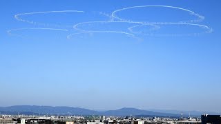 小牧基地航空祭 2019 予行 ブルーインパルス 快晴編隊連携機動飛行 JASDF Blue Impulse Komaki Air Show Rehearsal