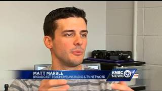 Young sportscaster not deterred by visual impairment