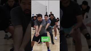 Volleyball Passing Technique from Adult VB Camp