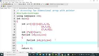 TWO DIMENSIONAL ARRAY WITH POINTER | WAYS OF ACCESSING TWO DIMENSIONAL ARRAY (2-D ARRAY)