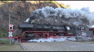 Bahnübergänge während des 13. Dresdner Dampfloktreffen (Oktober 2021) / Spoorwegovergangen Duitsland