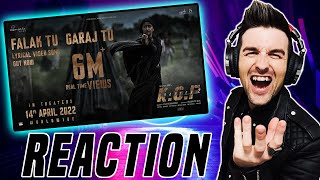 Falak Tu Garaj Tu Lyrical (Hindi) | KGF Chapter 2 | Rocking Star Yash | Prashanth Neel | REACTION!