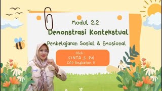 Demonstrasi Kontekstual 2.2 Pembelajaran sosial emosional