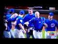 fan celebrates arrieta s no hitter on the mound with cubs