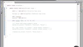 Advanced Java tutorial - Arrays