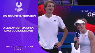 Zverev/Siegemund On-Court Interview | United Cup 2023 Group C