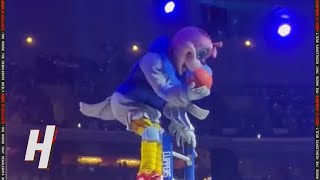 Clippers Mascot Chuck the Condor Nailed this Backflip Dunk During a Timeout #Shorts