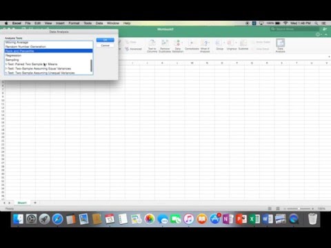 Installing Excel Toolpak (Data Analysis) on Mac Installing Excel Toolpak (Data Analysis) on Mac