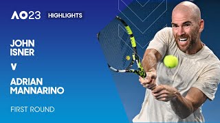 John Isner v Adrian Mannarino Highlights | Australian Open 2023 First Round