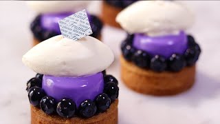 ブルーベリー尽くしのブルーベリータルトの作り方。Blueberry Tart