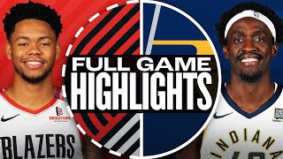 TRAIL BLAZERS at PACERS | FULL GAME HIGHLIGHTS | November 27, 2024