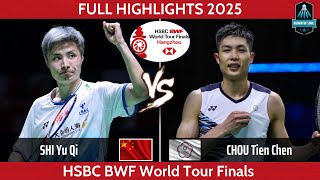 Men's Singles | Shi Yu Qi (TPE) vs Chou Tien Chen (TPE) | HSBC BWF World Tour Finals 2025 Badminton