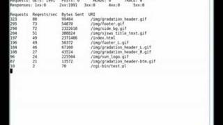 Web Server top using dtrace