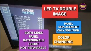 Videocon LED TV Doube Image Short Removal  Auo panel|Both sides Gatesignals are short  unable to Fix