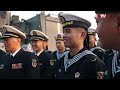 chinese russian navy ships exchange visits in qingdao