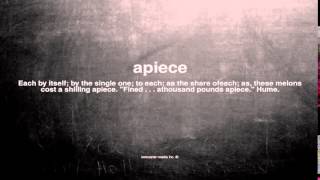 What does apiece mean