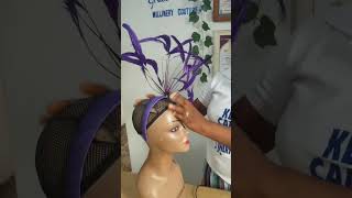 Fan Feathers fascinator design for myself for Her day 2023 in the city of Calabar