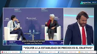 Lagarde da otro sentido al 'whatever it takes': El objetivo es la inflación, no el crecimiento