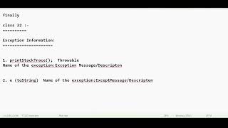 Selenium automation testing course with Java- Exception Handling in Java- Part 3- class 32