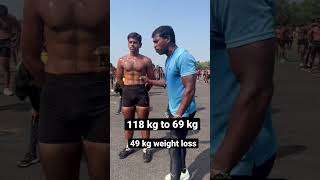 118 kg to 69 kg ||| 49 kg weight loss karke Indian Army ka sapna #viral #viralvideo #shorts #