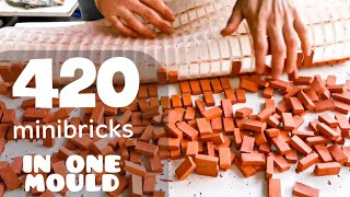 Producing 420 MINI BRICKS in ONE Mould. DIY Mini Bricks