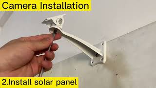 HOSAFE ZC-IPC208 Tutorial Video Solar Security Camera Wireless Outdoor