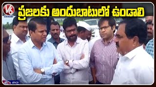 Minister Errabelli Dayakar Rao Inspects Flood Affected Areas At Mulugu | Telangana Rains | V6 News