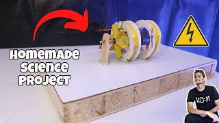 WE MADE STRONG ELECTRO MAGNET | भारी लोहा उठाओ पावरफुल विद्युत चुंबक से #chumbak #electromagnet