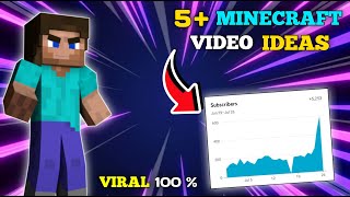 TOP5 ALL TIME TRENDING TOPICS FOR MINECRAFT | 5 INSANE TOPICS FOR GAMING VIDEO OF MINECRAFT