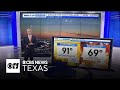 Dramatic temperature swing: From highs in the 90s to 60s in 24 hours in North Texas