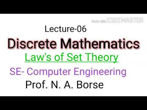 6 Discrete Mathematics | Set Theory And Logic | Law's Of The Set Theory ...