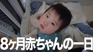 生後8ヶ月赤ちゃんの一日