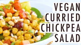 Curried Chickpea Salad Vegan Meal Prep Recipe