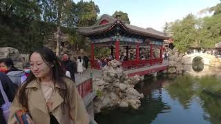 春游在北京 景山公园 北海公园 骑车过故宫   Tour in Beijing, Jingshan Park, Beihai Park, Ride past the Forbidden City