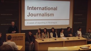 Student Journalists Report From Nicaragua