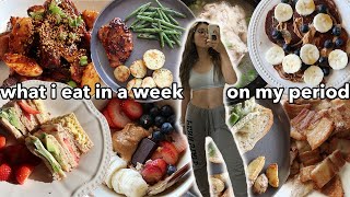 WHAT I EAT IN A WEEK *ON MY PERIOD* (CHEAT DAY EVERYDAY) | KOREAN SHAKE SHACK TASTE TEST & MORE