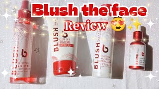BLUSH the face facial kit review and demo " || glowup with ZuHi || subscribe my channel