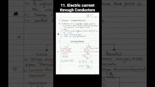 Chapter 11 - Electric current through conductors | 11th standard Maharashtra state board | Notes