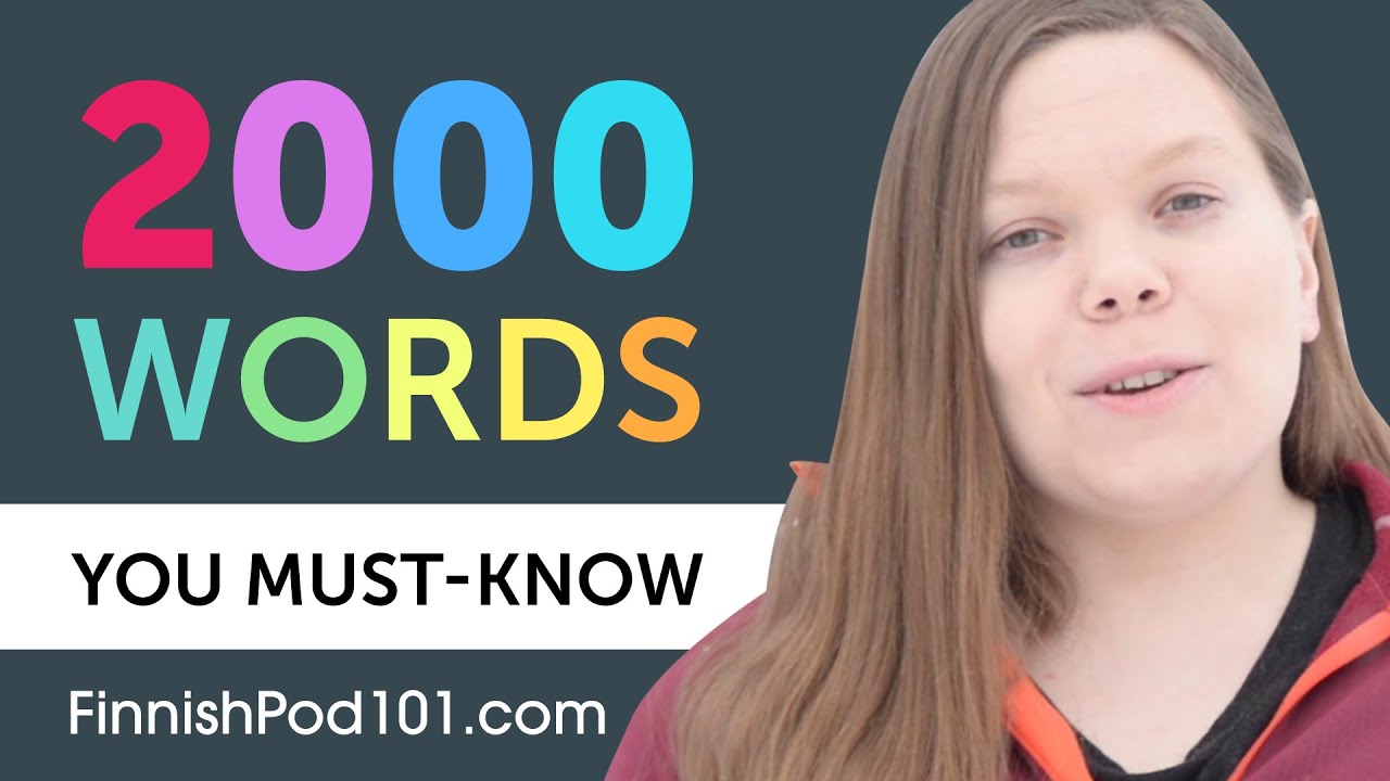 2000 Words Every Finnish Beginner Must Know - YouTube