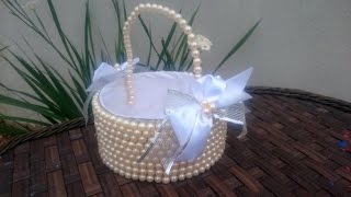 CASAMENTO ♥ CESTINHA DE FLORES FEITA COM PAPELÃO DIY | Amelia Requintada